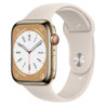 MNKM3BE/A APPLE WATCH S8 45 GOLD SS ST SP CEL-BES