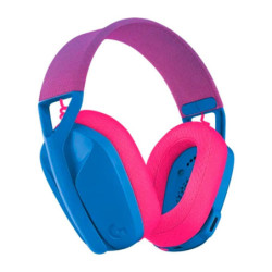 981-001061 - Audífonos Diadema Gaming Logitech, Inalambricos con USB portable, Azul Frambuesa