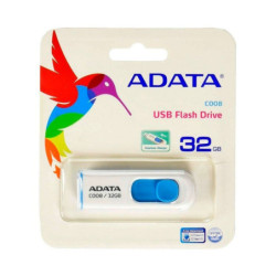 AC008-32G-RWE - Memoria Adata USB 2.0 C008 Retractil 32GB Blanca