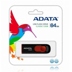 AC008-64G-RKD - Memoria Usb Adata C008 2.0 64gb Retractil Negra