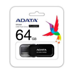 AUV240-64G-RBK - Memoria Adata USB 2.0 UV240 64GB Negra