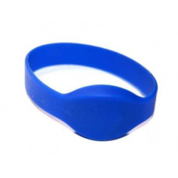 PULCERA DE PROXIMIDAD RFID 125 KHZ SAT PA01, SILICONA, AZUL X 10UNI