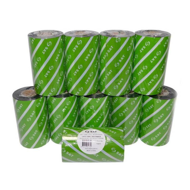 MUESTRA CINTA TT SAT CERA-RESINA PREMIUM 110MMX50M