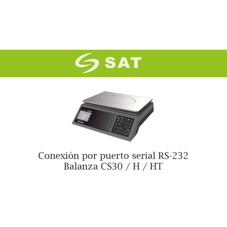 DEMO BALANZA SAT CS30 + CABLE SERIAL