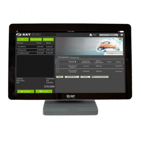 OPEN FRAME SAT OF21TC AIO TOUCH 21 CAPACITIVO CI3 4GB 128SSD