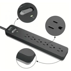 PE66 APC Multitoma-Supresor de Picos Outlet 6