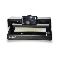 DETECTOR DE BILLETES MANUAL SAT DBL21, LUPA, DETECCION (UV-MG-WM)