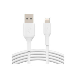 CAA001bt3MWH - Belkin BOOST CHARGE - Cable Lightning - Lightning macho a USB macho - 3 m - blanco