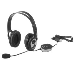 JUG-00013 - Microsoft LifeChat LX-3000 - Auricular - tamaño completo - cableado - USB - negro