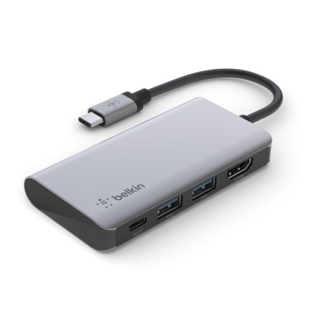 Belkin CONNECT 4-in-1 - Hub adaptador multipuertos - USB-C - AVC006btSGY